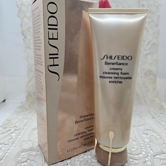 SHISEIDO BENEFIANCE CREAMY CLEANSING FOAM 4.4OZ/125ML NIB - Picture 2 of 5
